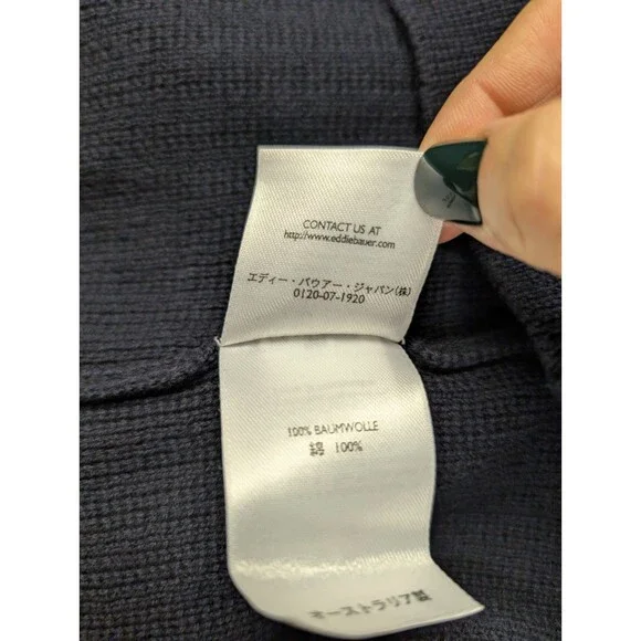 Eddie Bauer Sweater Vest Men’s Size XXL TALL Dark Blue V-Neck Preppy Church - Picture 7 of 10